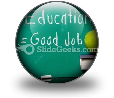 Education Equals Good Job PowerPoint Icon C Education Equals Good Job PowerPoint Icon C