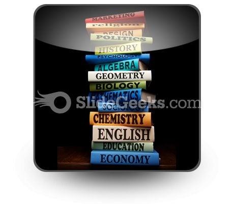 Education Study Books PowerPoint Icon S