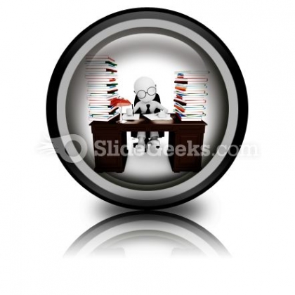 Endless Office Work PowerPoint Icon Cc Endless Office Work PowerPoint Icon Cc