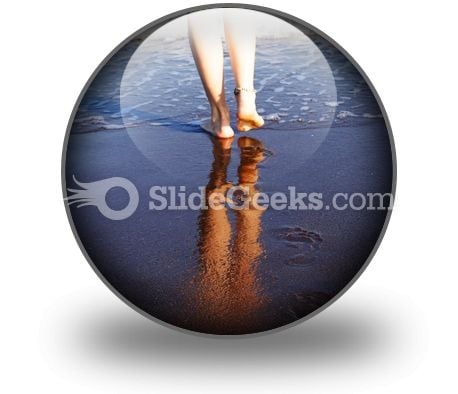 Female Footsteps PowerPoint Icon C Female Footsteps PowerPoint Icon C