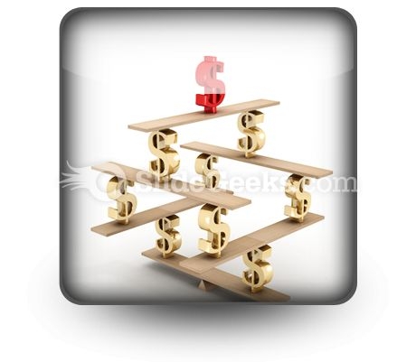 Financial Balance Stable PowerPoint Icon S