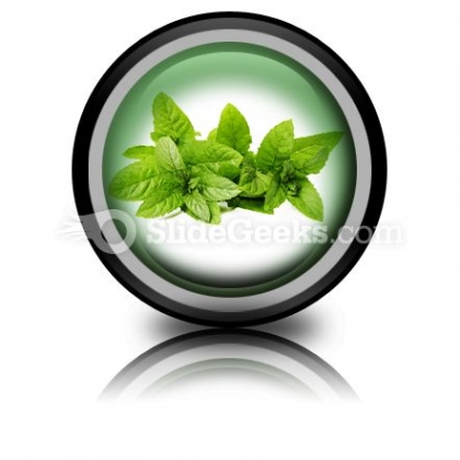 Fresh Green Mint Leaves PowerPoint Icon Cc Fresh Green Mint Leaves PowerPoint Icon Cc