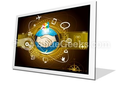 Global Business PowerPoint Icon F Global Business PowerPoint Icon F