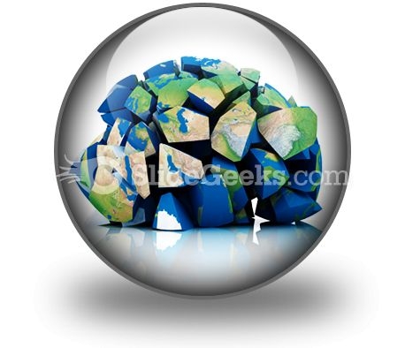 Global Destruction PowerPoint Icon C Global Destruction PowerPoint Icon C