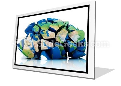 Global Destruction PowerPoint Icon F Global Destruction PowerPoint Icon F
