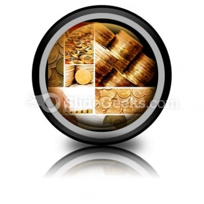 Gold And Old Coins PowerPoint Icon Cc Gold And Old Coins PowerPoint Icon Cc