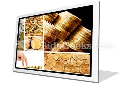 Gold And Old Coins PowerPoint Icon F Gold And Old Coins PowerPoint Icon F