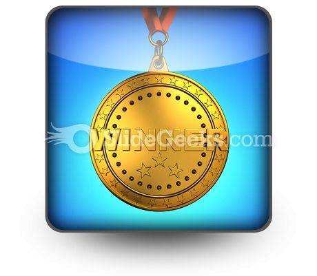 Gold Medal PowerPoint Icon S Gold Medal PowerPoint Icon S