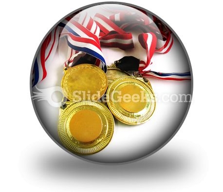 Gold Medals PowerPoint Icon C Gold Medals PowerPoint Icon C
