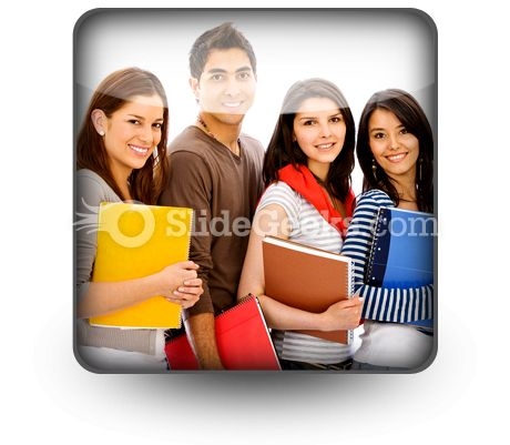 Group Of Students PowerPoint Icon S