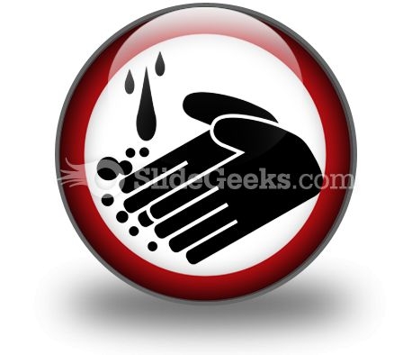 Hand Washing Circle PowerPoint Icon C Hand Washing Circle PowerPoint Icon C