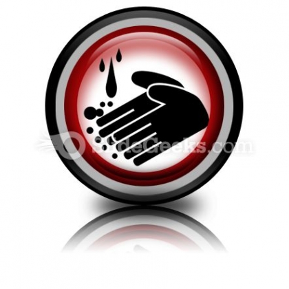 Hand Washing Circle PowerPoint Icon Cc Hand Washing Circle PowerPoint Icon Cc