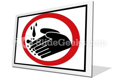 Hand Washing Circle PowerPoint Icon F Hand Washing Circle PowerPoint Icon F