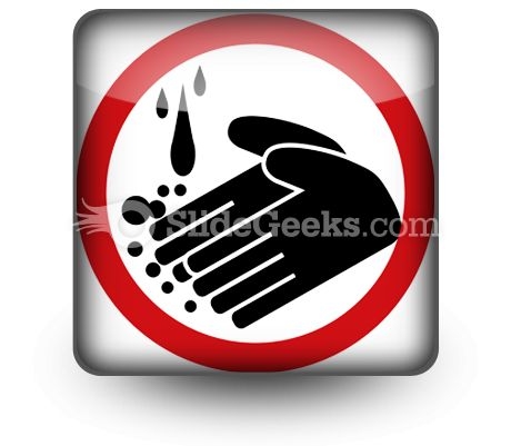 Hand Washing Circle PowerPoint Icon S Hand Washing Circle PowerPoint Icon S