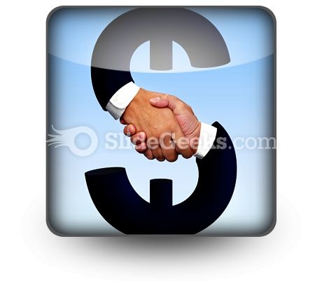Handshake With Money PowerPoint Icon S Handshake With Money PowerPoint Icon S