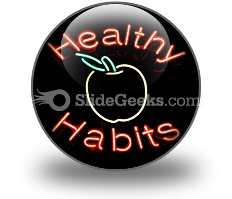 Healthy Habits PowerPoint Icon C Healthy Habits PowerPoint Icon C