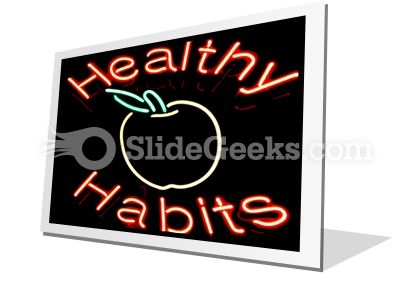Healthy Habits PowerPoint Icon F Healthy Habits PowerPoint Icon F
