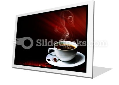 Hot Coffee PowerPoint Icon F Hot Coffee PowerPoint Icon F