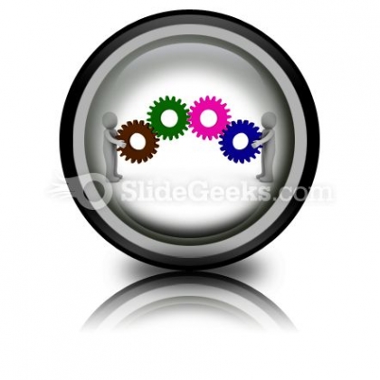 Human Gear PowerPoint Icon Cc Human Gear PowerPoint Icon Cc