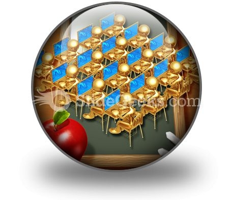 Little Golden Students PowerPoint Icon C Little Golden Students PowerPoint Icon C