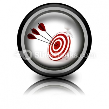 Man Behind Target PowerPoint Icon Cc Man Behind Target PowerPoint Icon Cc