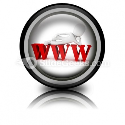 Man On Www PowerPoint Icon Cc Man On Www PowerPoint Icon Cc