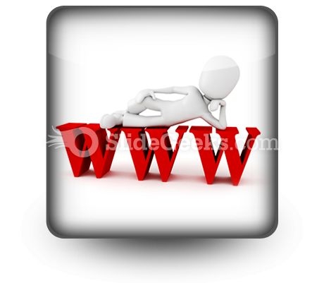 Man On Www PowerPoint Icon S