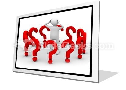 Man With Question PowerPoint Icon F Man With Question PowerPoint Icon F