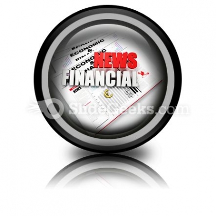 News Financial PowerPoint Icon Cc News Financial PowerPoint Icon Cc