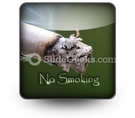 No Smoking PowerPoint Icon S No Smoking PowerPoint Icon S