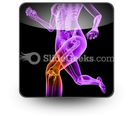 Pain In Knee PowerPoint Icon S Pain In Knee PowerPoint Icon S