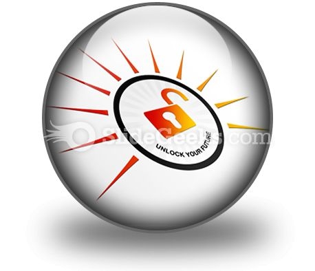 Perspective Unlock Your Future PowerPoint Icon C Perspective Unlock Your Future PowerPoint Icon C