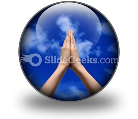 Praying Hands PowerPoint Icon C