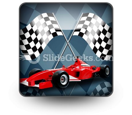 Red Formula Car PowerPoint Icon S Red Formula Car PowerPoint Icon S