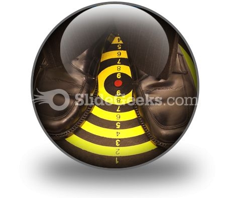 Right On Target PowerPoint Icon C Right On Target PowerPoint Icon C