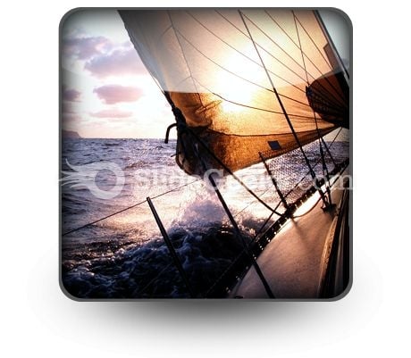 Sailing To The Sunrise PowerPoint Icon S