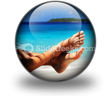 Sandy Feet PowerPoint Icon C