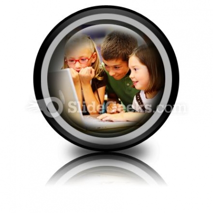 School Students Ppt Icon For Ppt Templates And Slides Cc
