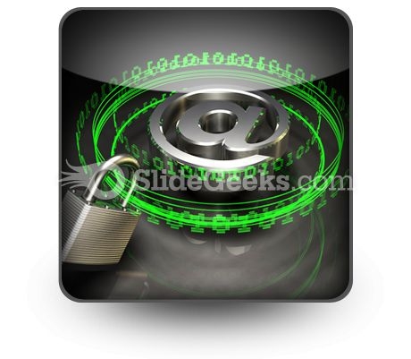 Secure Digital Mail PowerPoint Icon S Secure Digital Mail PowerPoint Icon S
