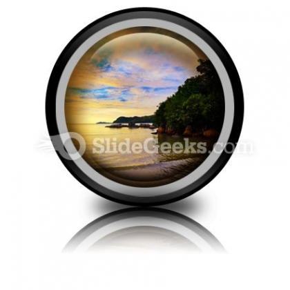 Tropical Sunset Ppt Icon For Ppt Templates And Slides Cc Tropical Sunset Ppt Icon For Ppt Templates And Slides Cc