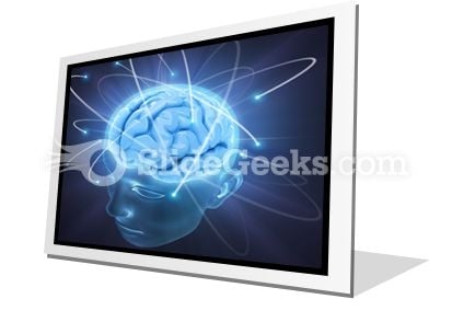Vivid Brain PowerPoint Icon F Vivid Brain PowerPoint Icon F