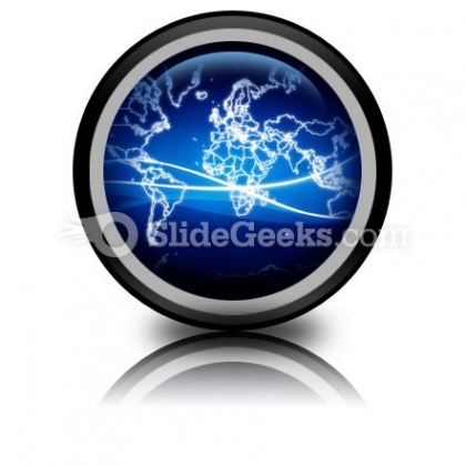 World Map PPT Icon World Map PPT Icon