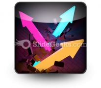 Arrows Breaking PowerPoint Icon S Arrows Breaking PowerPoint Icon S