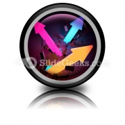 Arrows Breaking Through PowerPoint Icon Cc Arrows Breaking Through PowerPoint Icon Cc