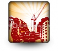 Building Construction PowerPoint Icon S Building Construction PowerPoint Icon S