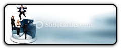 Business People On Pie Chart PowerPoint Icon R Business People On Pie Chart PowerPoint Icon R