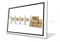 Carton Package Shipping PowerPoint Icon F