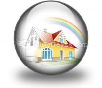 Dream Home Coming True PowerPoint Icon C Dream Home Coming True PowerPoint Icon C