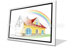 Dream Home Coming True PowerPoint Icon F Dream Home Coming True PowerPoint Icon F