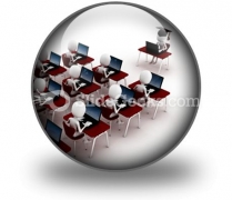 E Learning Education PowerPoint Icon C